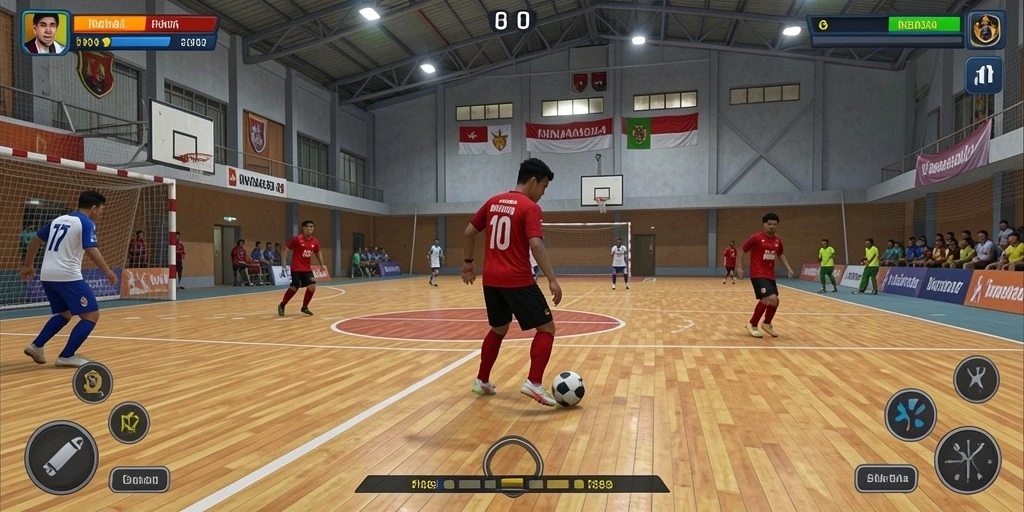 Gambar menampilkan karakter utama dalam aksi petualangan.