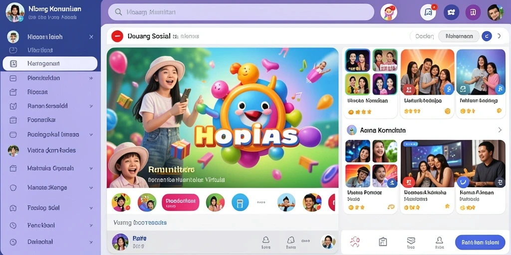 Tampilan antarmuka yang menarik di ACEPARTY.