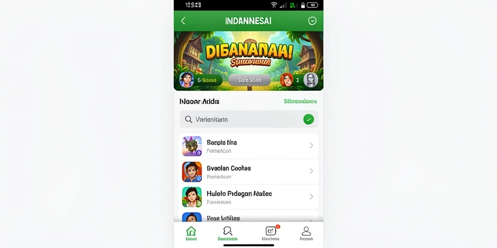 Tampilan utama aplikasi NANAS777 yang menawan.