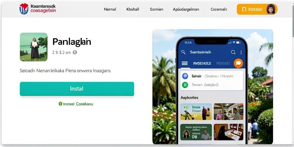 Tampilan awal permainan yang menarik dan penuh warna.